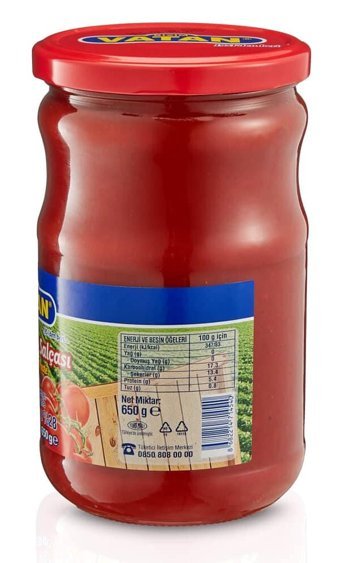 Bizim Vatan Domates Salçası 650 gr