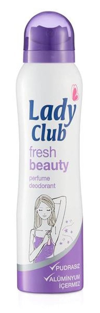 Lady Club Fresh Beauty Pudralı Evet Ter Önleyici Hayır Antiperspiarnt Sprey Kadın Deodorant 150 ml