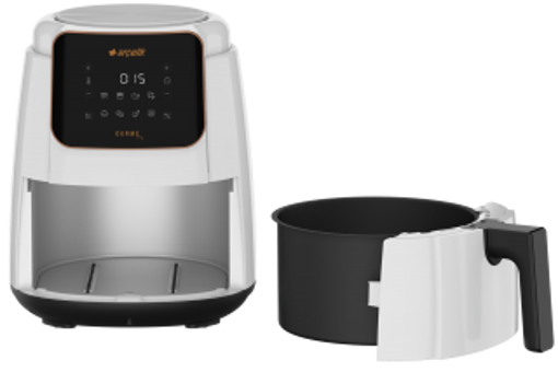 Arçelik Fra 6334 B Airfryer 4.1 lt Tek Hazneli Led Ekranlı Sıcak Hava Fritözü Beyaz