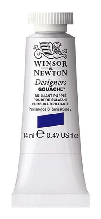 Winsor & NewtonDesigners 455 S.2 Tüp Mor 14 ml Guaj Boya