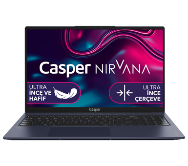 Casper Nirvana X600.1235-8V00T-M-F Dahili Intel Iris Xe Graphics Eligible Intel Core i5 1235U 8 GB Ram 500 GB SSD 16 inç Full HD Windows 11 Laptop