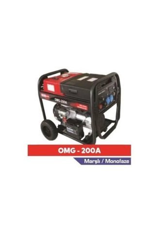 Omega OMG 200A 7 kVa Marşlı Benzinli Jeneratör
