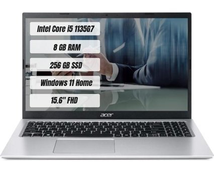 Acer Aspire 3 A315-58 NX.ADDEY.003 Dahili Intel Iris Xe Graphics Intel Core i5 1135G7 8 GB Ram 256 GB SSD 15.6 inç Full HD Windows 11 Home Laptop