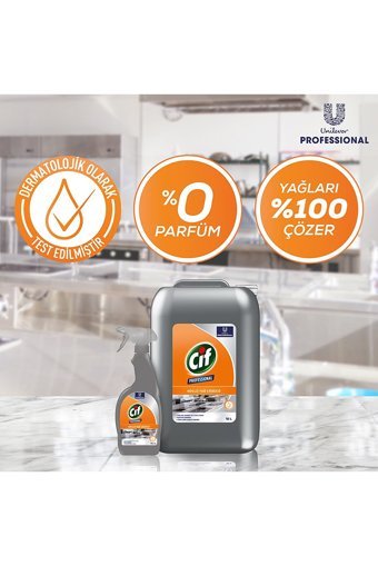 Cif Professional Sprey Mutfak ve Banyo Temizleyici 3x750 ml