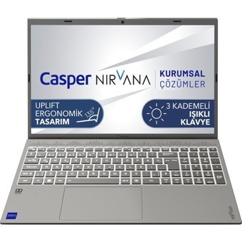 Casper Nirvana C650.1235-BV00P-G-F Dahili Intel Iris Xe Graphics Eligible Intel Core i5 1235U 16 GB Ram 500 GB SSD 15.6 inç Full HD Windows 11 Laptop