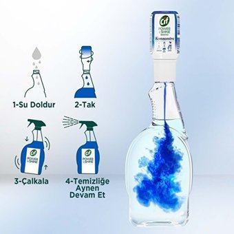 Cif Power&Shine Konsantre Sprey Banyo Temizleyici 750 ml + Banyo Temizleyici Serum 70 ml