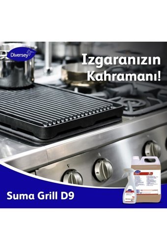 Diversey Suma Grill D9 Sıvı Mutfak ve Banyo Temizleyici 5 lt