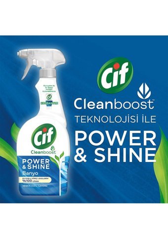 Cif Power&Shine Sprey Banyo Temizleyici 4x750 ml