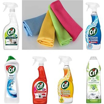 Cif Ultra Hijyen-Power&Shine-Leke Uzmanı-Krem-Jel Jel-Sıvı-Sprey Mutfak ve Banyo Temizleyici 6x750 ml