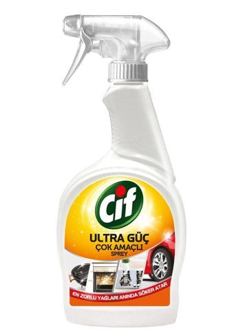 Cif Ultra Güç Sprey Mutfak ve Banyo Temizleyici 3x1 lt