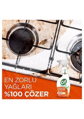 Cif Power&Shine Sprey Mutfak Temizleyici 4x750 ml