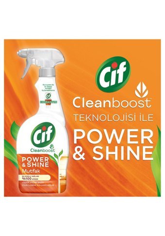 Cif Power&Shine Sprey Mutfak Temizleyici 4x750 ml