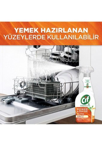 Cif Power&Shine Sprey Mutfak Temizleyici 4x750 ml