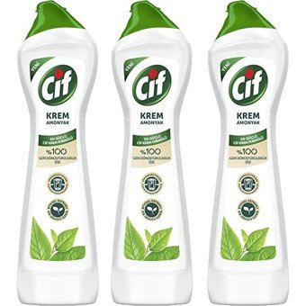 Cif Krem Mutfak ve Banyo Temizleyici 3x450 ml