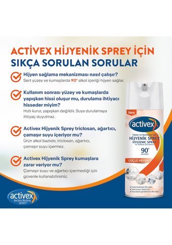 Activex Güçlü Hijyen Sprey Mutfak ve Banyo Temizleyici 400 ml