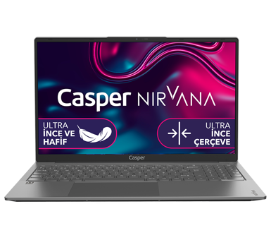 Casper Nirvana X600.5700-8V00X-G-F Dahili AMD Radeon RX Vega 7 AMD Ryzen 5 5500U 8 GB Ram 500 GB SSD 16 inç Full HD FreeDos Laptop