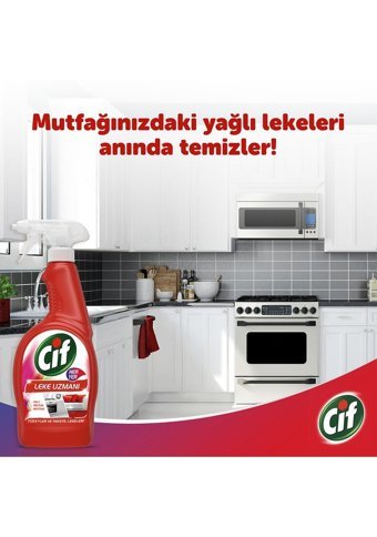 Cif Leke Uzmanı Sprey Mutfak ve Banyo Temizleyici1.5 lt