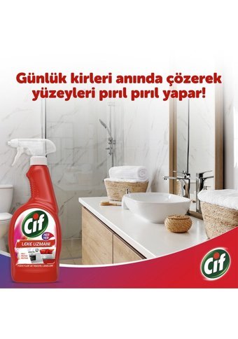 Cif Leke Uzmanı Sprey Mutfak ve Banyo Temizleyici1.5 lt