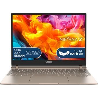 Casper Nirvana Z100.1335-BV00P-B-Q Dahili Intel Iris Xe Graphics Eligible Intel Core i5 1335U 16 GB DDR4 Ram 500 GB SSD 14 inç QHD Windows 11 Laptop