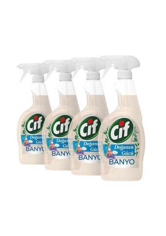 Cif Doğanın Gücü Sprey Banyo Temizleyici 4x750 ml