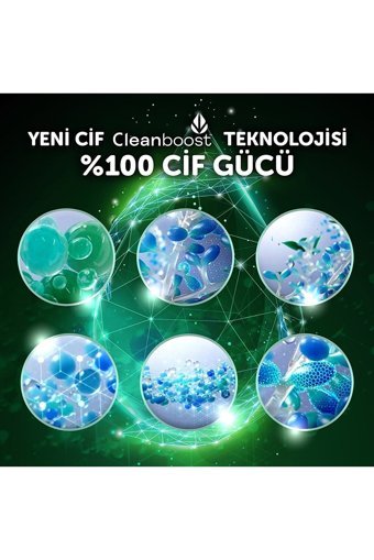 Cif Doğanın Gücü Sprey Mutfak ve Banyo Temizleyici 3x750 ml