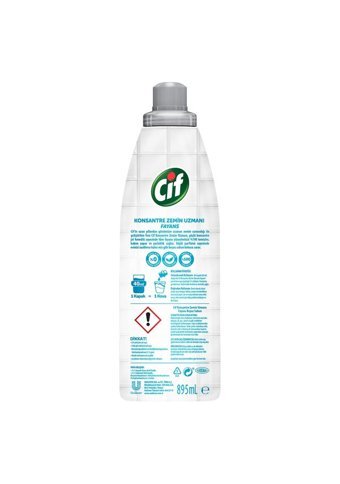 Cif Zemin Uzmanı Sıvı Mutfak ve Banyo Temizleyici 895 ml