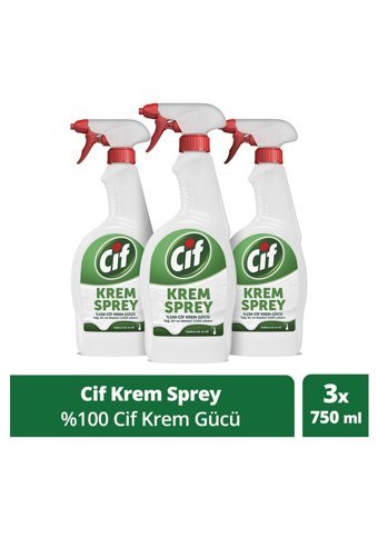 Cif Sprey Mutfak ve Banyo Temizleyici 3x750 ml