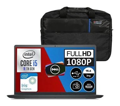 Dell Inspiron 3520 Dahili Intel Iris Xe Graphics Intel Core i5 1135G7 16 GB Ram 1 TB SSD 15.6 inç Full HD Windows 11 Pro Laptop + Çanta