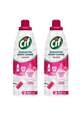 Cif Zemin Uzmanı Sıvı Mutfak ve Banyo Temizleyici 2x895 ml