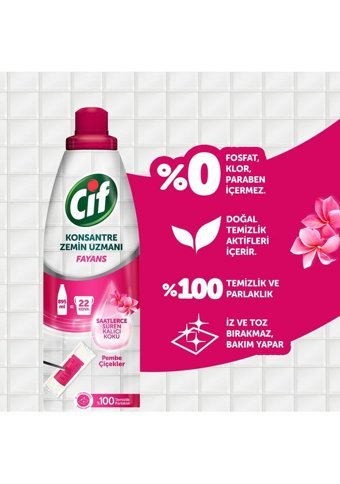 Cif Zemin Uzmanı Sıvı Mutfak ve Banyo Temizleyici 2x895 ml