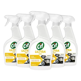 Cif Ultra Güç Sprey Mutfak ve Banyo Temizleyici 5x1 lt