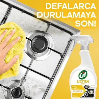 Cif Ultra Güç Sprey Mutfak ve Banyo Temizleyici 5x1 lt