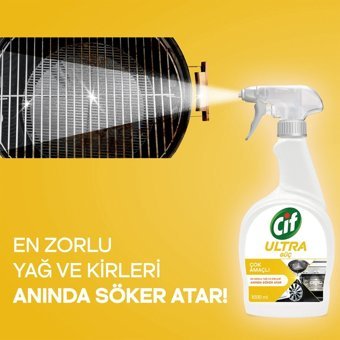 Cif Ultra Güç Sprey Mutfak ve Banyo Temizleyici 5x1 lt