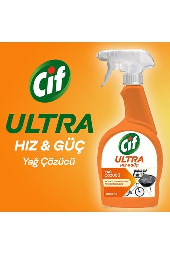 Cif Ultra Hız&Güç Sprey Mutfak ve Banyo Temizleyici 3x1 lt