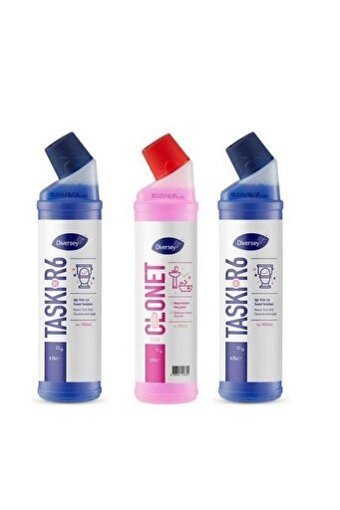 Diversey Clonet Extra-Taski R6 Sıvı Mutfak ve Banyo Temizleyici 3x750 ml