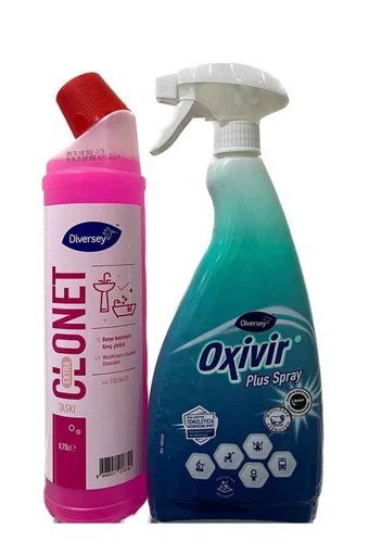 Diversey Clonet Extra-Oxivir Excel Sıvı-Sprey Banyo Temizleyici1.5 lt