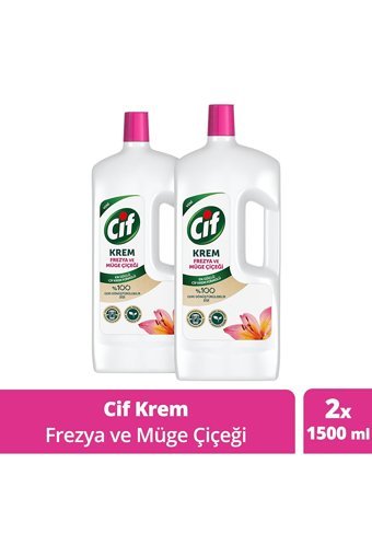 Cif Krem Mutfak ve Banyo Temizleyici 2x1.5 lt