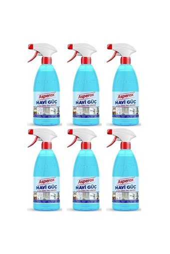 Asperox Sarı Güç-Mavi Güç Sprey Mutfak ve Banyo Temizleyici 12x1 lt