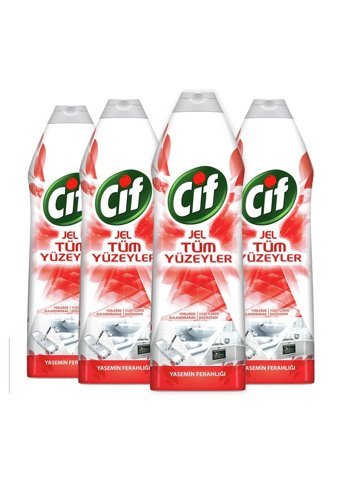 Cif Yasemin Ferahlığı Jel Mutfak ve Banyo Temizleyici 4x750 ml