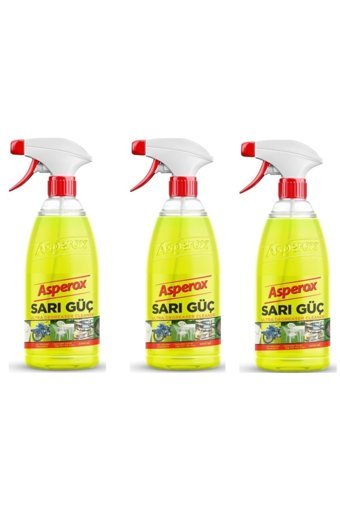Asperox Sarı Güç Sprey Mutfak ve Banyo Temizleyici 3x1 lt