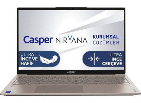 Casper Nirvana X700.1235-DF00R-K-F Dahili Intel Iris Xe Graphics Eligible Intel Core i5 1235U 32 GB Ram 1 TB SSD 15.6 inç Full HD Windows 11 Pro Laptop
