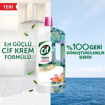 Cif Müge Çiçeği Ve Frezya Krem Mutfak ve Banyo Temizleyici 1.5 lt