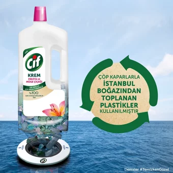Cif Müge Çiçeği Ve Frezya Krem Mutfak ve Banyo Temizleyici 1.5 lt
