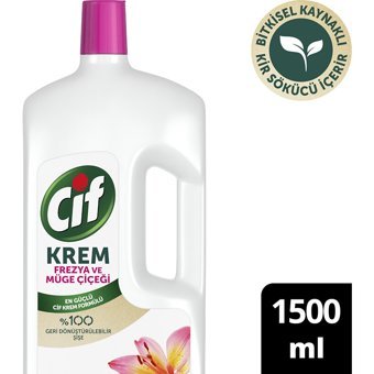 Cif Müge Çiçeği Ve Frezya Krem Mutfak ve Banyo Temizleyici 1.5 lt