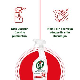Cif Ultra Hijyen Sprey Mutfak ve Banyo Temizleyici 750 ml