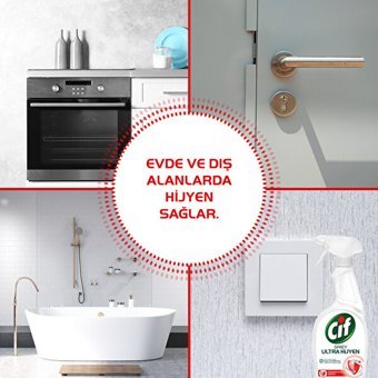 Cif Ultra Hijyen Sprey Mutfak ve Banyo Temizleyici 750 ml