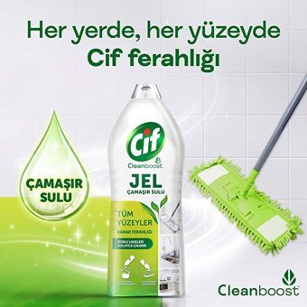 Cif Bahar Ferahlığı Jel Mutfak ve Banyo Temizleyici 1.5 lt