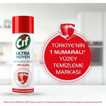 Cif Ultra Hijyen Sprey Mutfak ve Banyo Temizleyici 400 ml