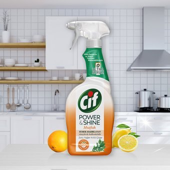 Cif Power&Shine Sprey Mutfak ve Banyo Temizleyici1.5 lt