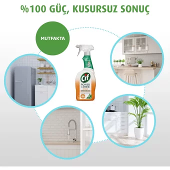 Cif Power&Shine Sprey Mutfak ve Banyo Temizleyici1.5 lt